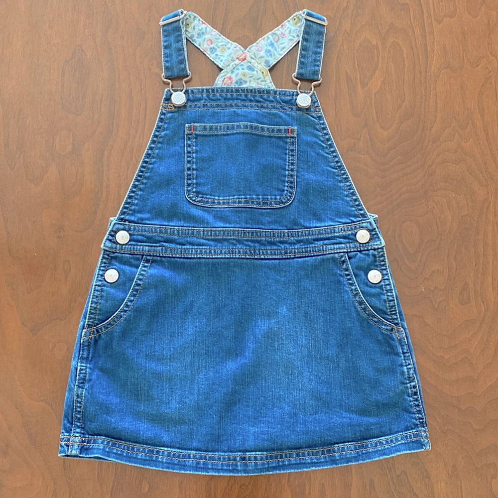 EUC Mini Boden overall dress. Size 4-5.